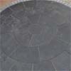 Black Lime stone circle paving