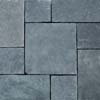 Black Lime stone hand cut paving natural surface